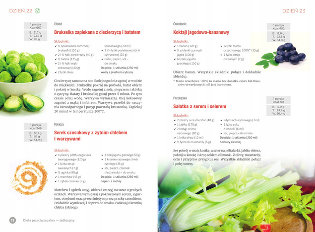 Dieta PRZECIWZAPALNA Przepisy Porady Zdrowe Nawyki M. Rojek-Ledwoch SBM