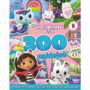 Książka Aktywizująca Koci Domek Gabi. 300 Naklejek 3+ Trefl Books