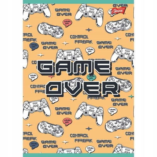 ZESZYT W TRZY LINIE A4/32 KARTKI LAMINOWANY UNIPAP MIX CHŁOPIĘCY - 4 sztuki