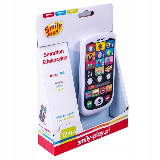 SMARTFON EDUKACYJNY TELEFON DWUJĘZYCZNY SMILY PLAY