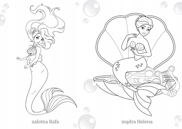 Maluszkowe malowanie. Syrenki