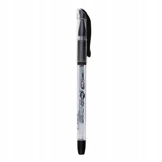 10x Długopis Żelowy 0.5 mm Czarny Gel-Ocity Stic Bic