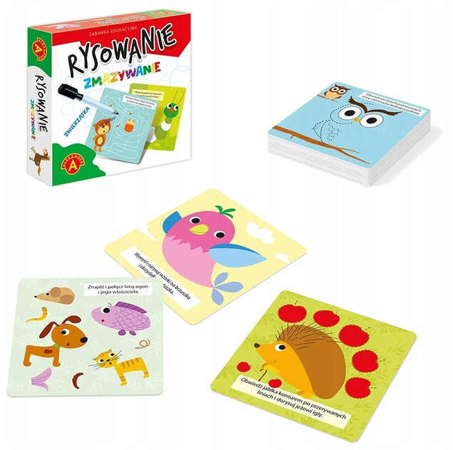 Rysowanie zmazywanie. Zwierzęta Alexander