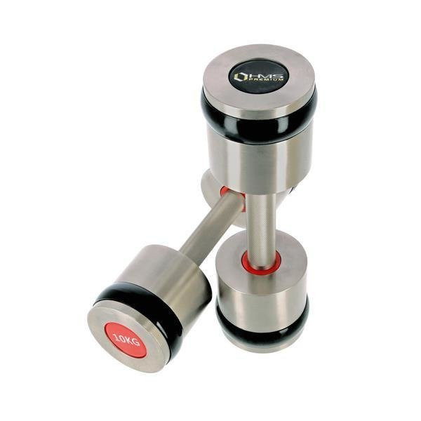 Hantle chromowane, radełkowane 2 x 10 KG HH10 HMS