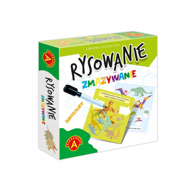 Rysowanie Zmazywanie Dinozaury Gra Edukacyjna Matematyka 6+ Alexander 2687