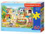 PUZZLE 60 FARMA ZWIERZĘTA NATURA KOT PIES CASTOR