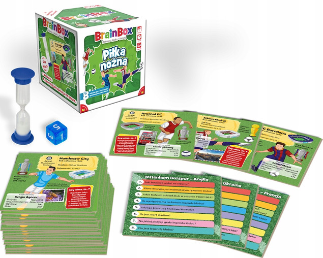 BrainBox PIŁKA NOŻNA Gra Planszowa Familijna 8+ Rebel