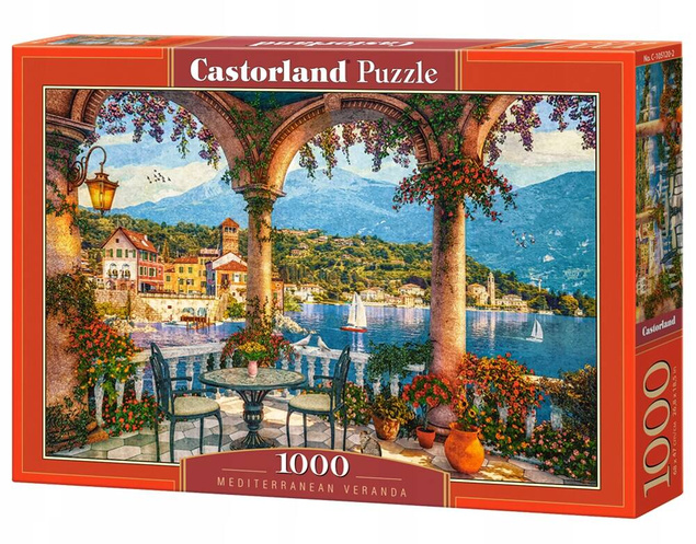 Puzzle 1000 Układanka Krajobraz MEDITERRANEAN VERANDA Obraz 9+ Castorland