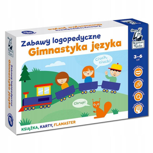 Kapitan Nauka. Gimnastyka języka. Zabawy logopedyc