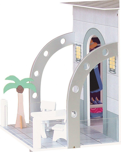 Duży DREWNIANY DOMEK dla lalek Winda WILLA 112 cm