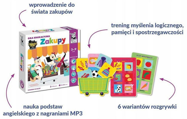 Zakupy. Gra edukacyjna. Kapitan Nauka