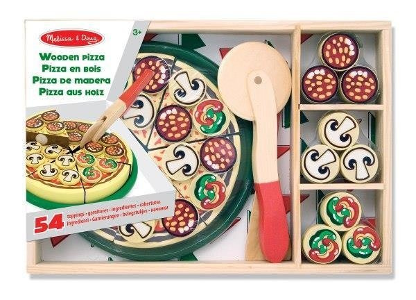 MELISSA Pizza drewniana z nożykiem 54el 10167