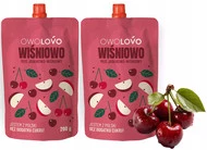 2x OwoLovo Wiśniowo Mus Jabłkowo-Wiśniowy Dla Dzieci 200g