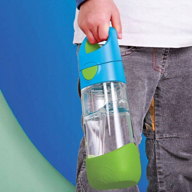 B.BOX Tritanowa butelka ze słomką 450 ml (ocean breeze)