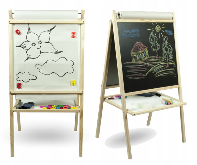 Średnia TABLICA Drewniana Magnetyc. Kredowa 3TOYSM MPP