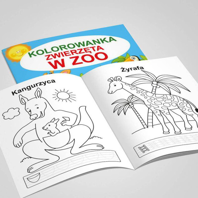 Kolorowanka. Zwierzęta w ZOO