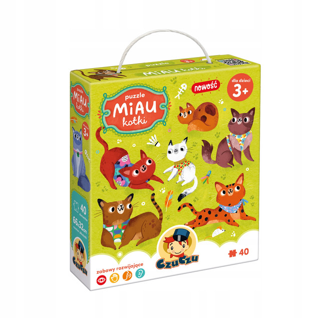 Puzzle Miau Kotki dla dzieci 3+ Czuczu