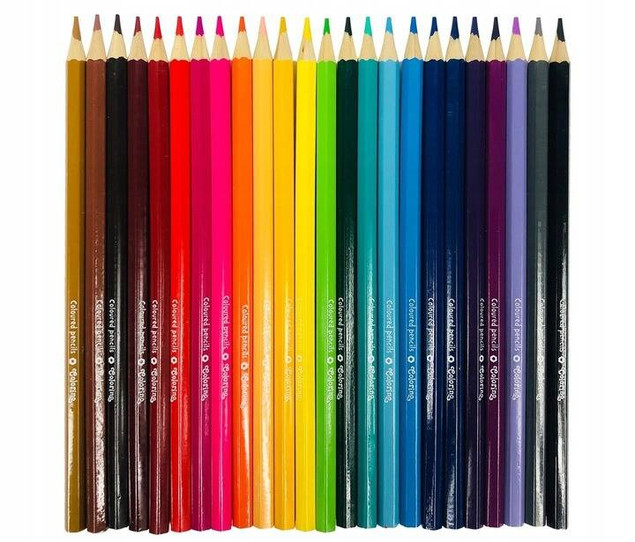 Kredki ołówkowe heksagonalne 24 kol. Colorino Kids