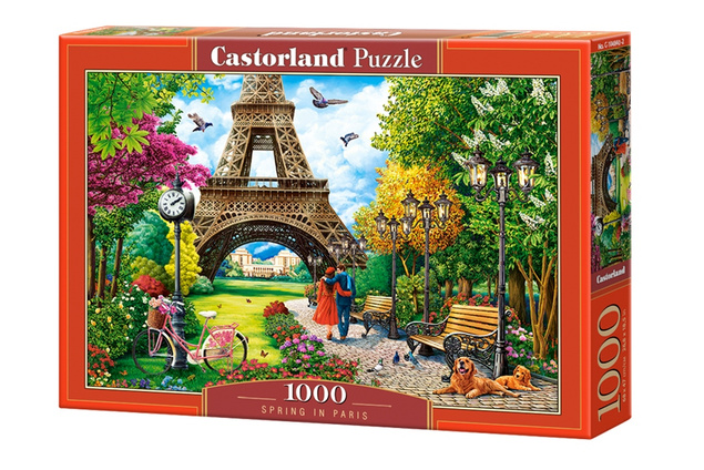 Puzzle 1000 Układanka Obraz Miasto WIEŻA EIFFLA Paryż Park Wiosna 9+ Castor