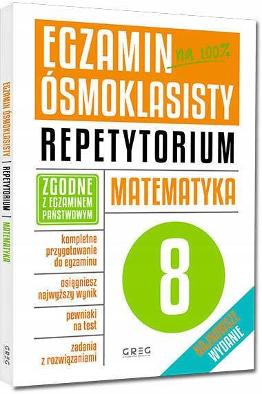 Zestaw | 2x Egzamin Ósmoklasisty Komplet MATEMATYKA Greg 