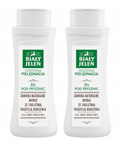 2x BIAŁY JELEŃ Żel Pod Prysznic NATURALNY Nawilża Zmiękcza Skórę 300ml