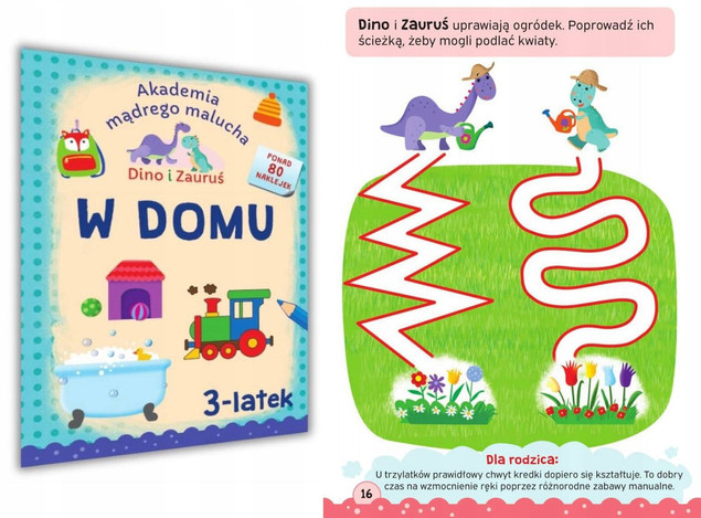 Akademia 3-Latka ZADANIA ĆWICZENIA Zwierzęta Rodzina Owoce Pory Roku 3+ SBM