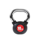 17031 KGC-10 KETTLEBELL GUMA Z CHROMOWANĄ RĄCZKĄ 10 KG HMS