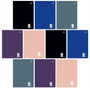 10x Zeszyt A5 60 Kartek KRATKA One Color MIX Kolorów Interdruk