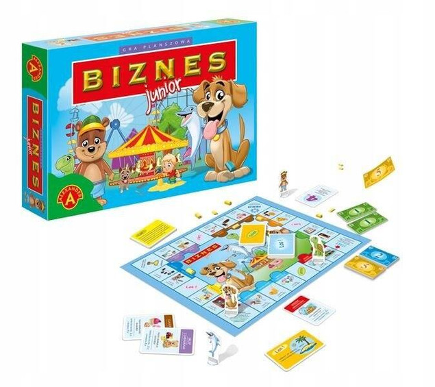 Biznes Junior Gra Planszowa Dla Dzieci Edukacyjna 8+ Alexander