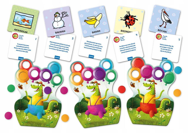 Gra Zagadki smoka Obiboka niebieskie