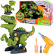 PROMO Dinozaur skręcany zielony + wiertarka 6367