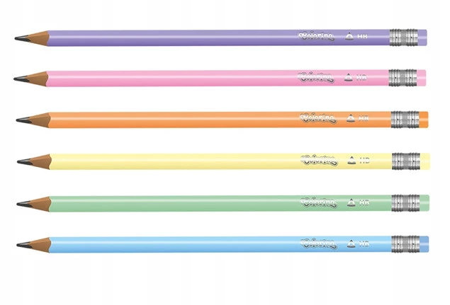 Colorino Ołówek z gumką Pastel mix kolorów