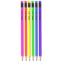 Ołówek trójkątny z gumką Neon p48 tuba Colorino Kids mix cena za 1szt