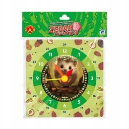 Zegar Zabawka Edukacyjna Tekturowa JEŻYK Jeż 5+ Alexander 2794
