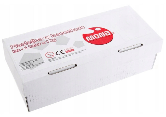 Plastelina w laseczkach luzem 1 kg - brązowa MONA