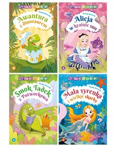 Zestaw Książek Do NAUKI CZYTANIA SYLABAMI Nauka Czytania Skrzat