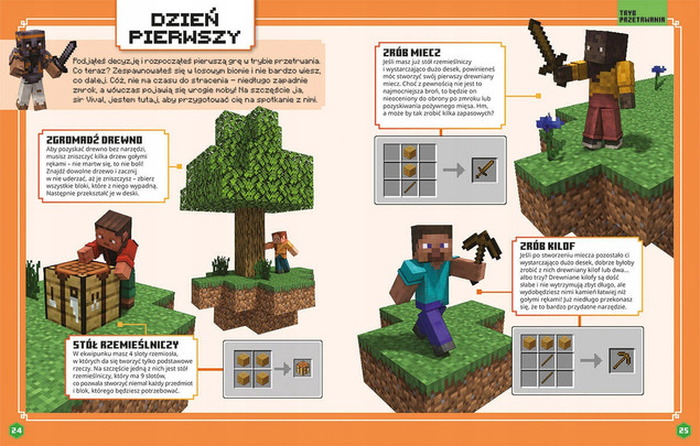 Minecraft Podręcznik Dla Początkujących Nowe Wydanie 2024 7+ HarperKids