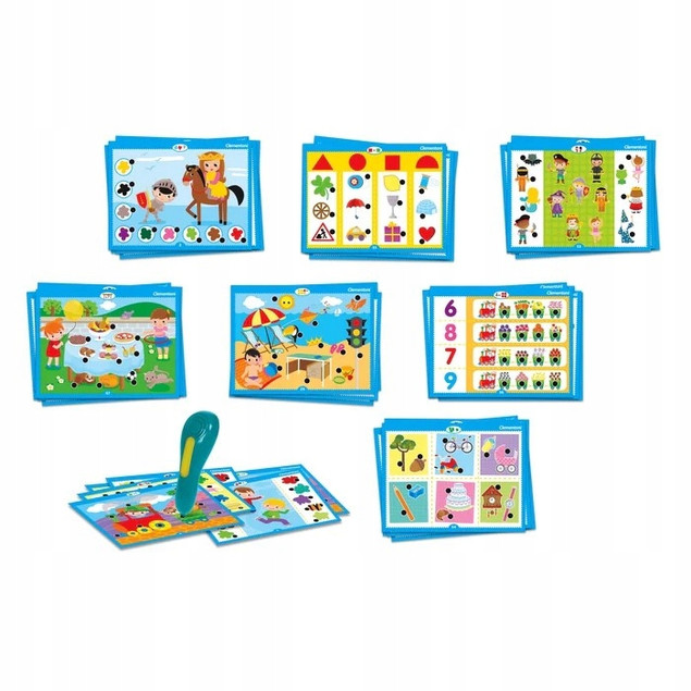 Mówiące Pióro 500 Pytań Przedszkolaka Gra Edukacyjna Quiz 3+ Clementoni