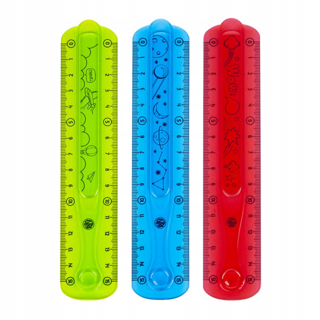 Linijka geometryczna szkolna flexi Astra 15cm