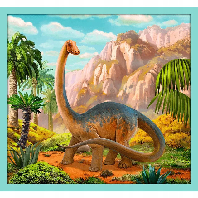 Puzzle 10w1 Układanka Gady DINOZAURY Prehistoryczne Świat 6+Trefl