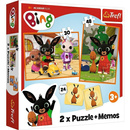 Puzzle + Memos 2w1 Układanka BING Z Przyjaciółmi 3+ Trefl 93332