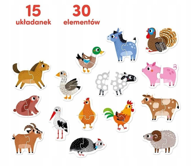 CzuCzu Puzzle do pary Zwierzątka na wsi