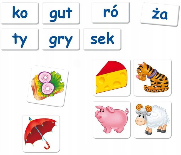 SYLABY Układanka Edukacyjna 6+ Adamigo