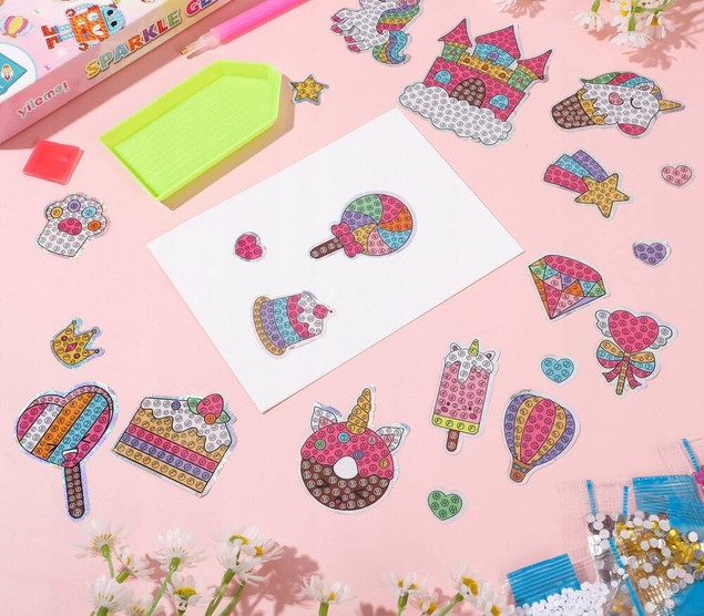 Diamentowa mozaika mini naklejki Syrena 1007899