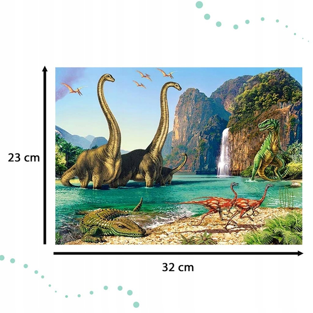 Puzzle 60 El. Układanka Dinozaury Prezent Dla 5 Latka 5+ CASTOR