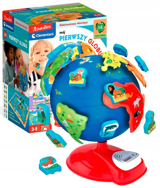Interaktywny globus przedszkolaka