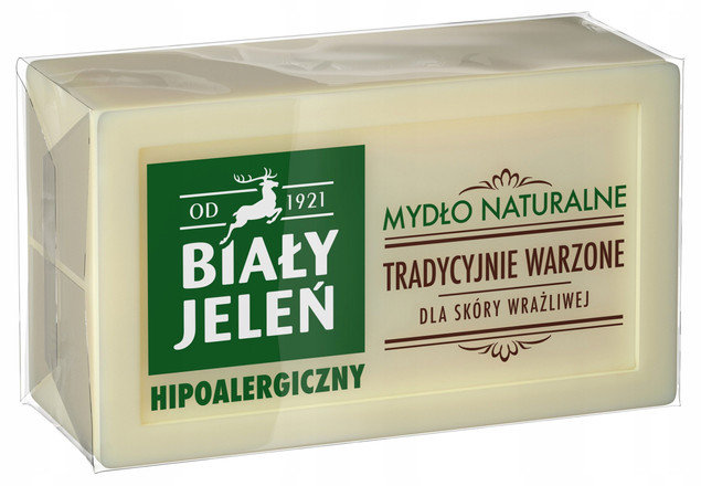 BIAŁY JELEŃ Hipoalergiczne szare mydło, 6 x 150 g