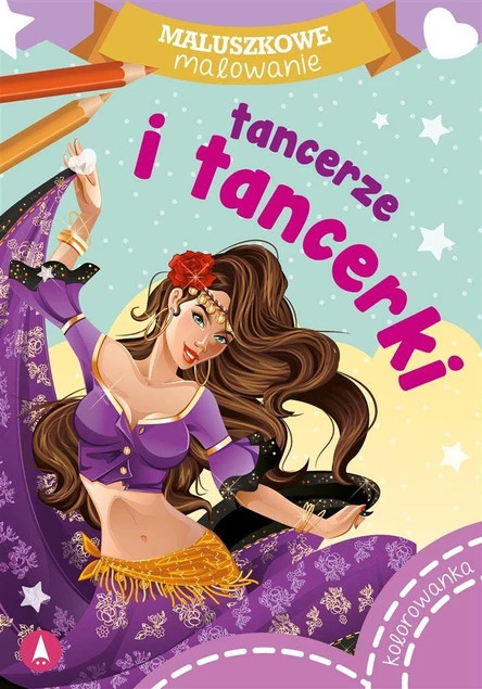 MALOWANKI KOLOROWANKI Z NAKLEJKAMI MALUSZKOWE MALOWANIE TANCERZE I TANCERKI
