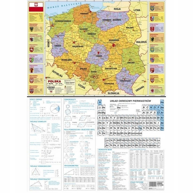 Podkład oklejany Polska administracyjna 