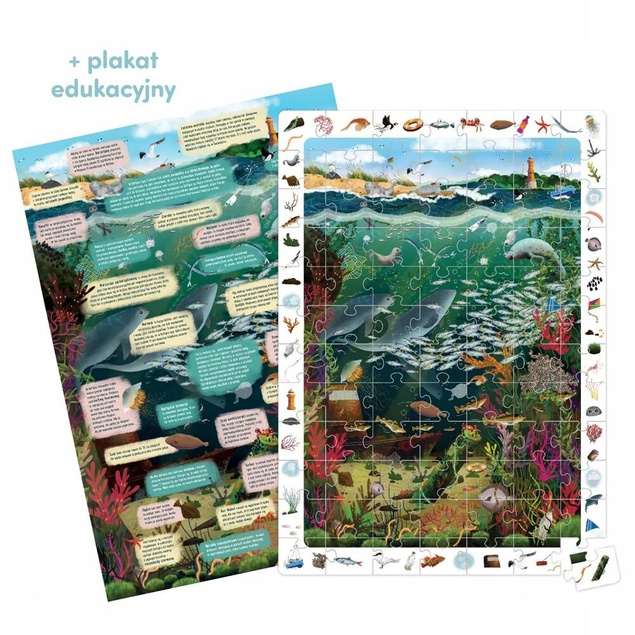 Puzzle Obserwacyjne Bałtyk 84el. 5+ CzuCzu